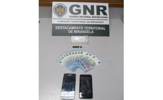 Foto de Mirandela – Mais de 200 doses de cocaína apreendidas