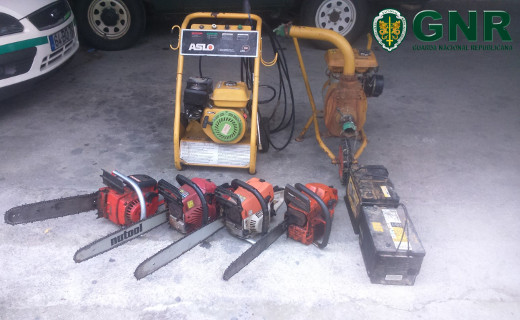 Foto de Alijó – Recuperação 6 máquinas furtadas