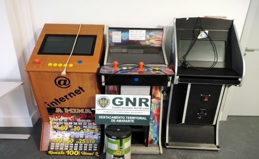Foto de Amarante – Apreensão de quatro máquinas de jogo ilegal