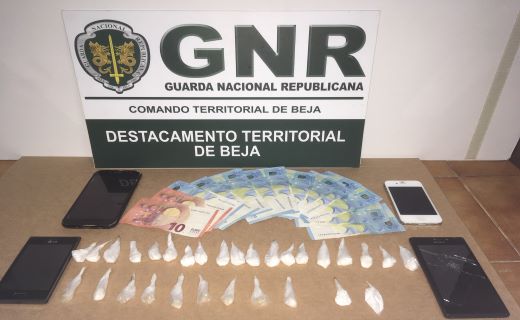 Foto de Vidigueira – Detido na posse de 185 doses de estupefacientes