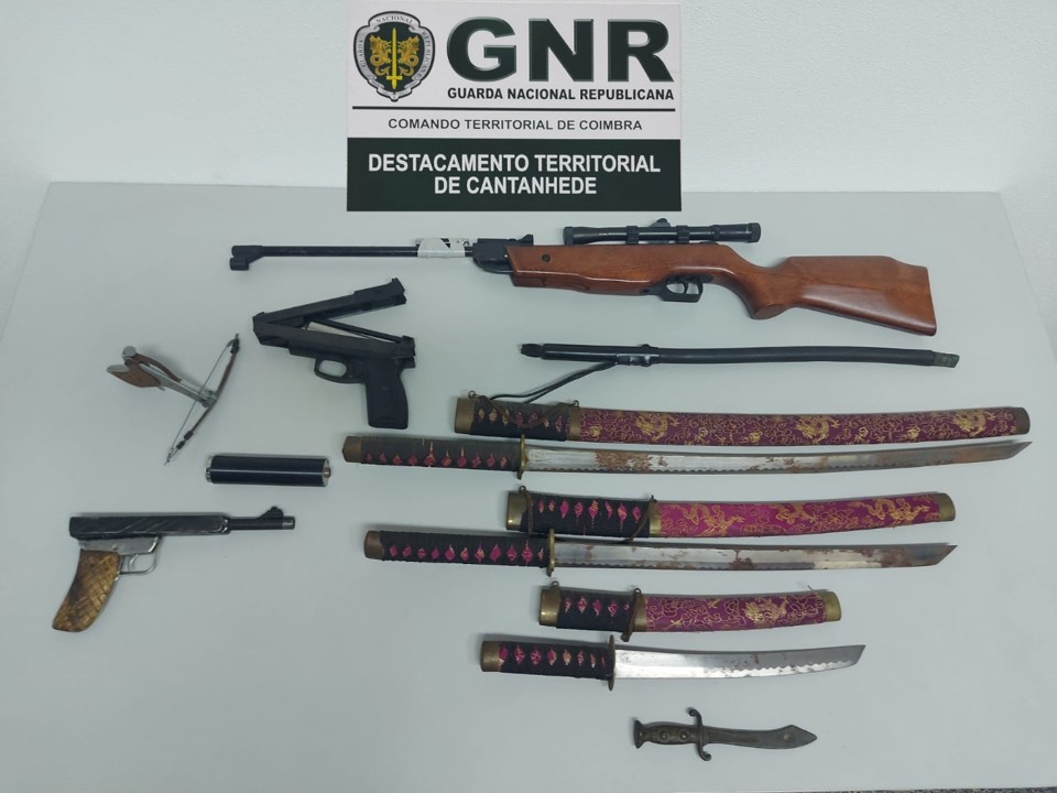 Foto de Ançã – Apreensão de armas por violência doméstica