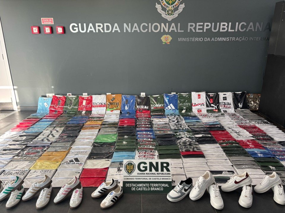 Castelo Branco –  Apreensão de 362 artigos contrafeitos