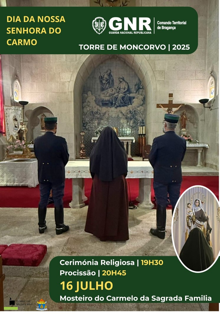 Foto de Celebração do dia de Nossa Senhora do Carmo no Mosteiro do Carmelo da Sagrada Família em Torre de Moncorvo




