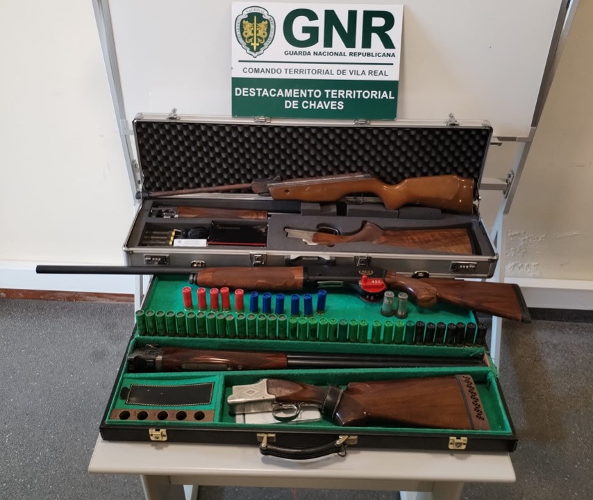 Valpaços – Detido por violência doméstica com apreensão de armas e munições