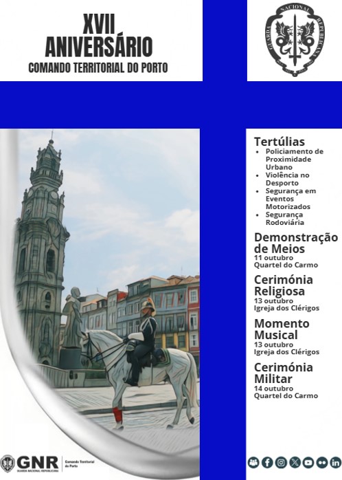 Porto – Comemorações do 17.º Aniversário do Comando Territorial do Porto


