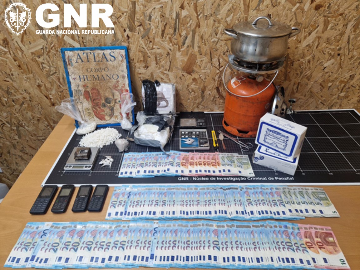 Paredes – Três detidos com mais de oito mil doses de cocaína