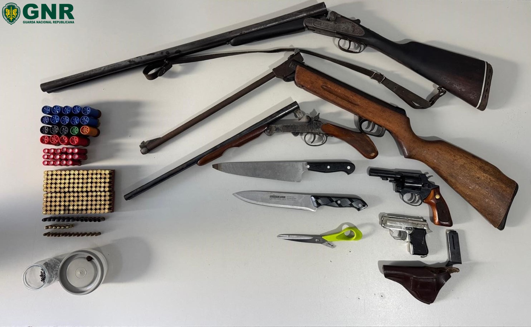 Azambuja – Arguido e apreensão de armas em contexto de violência doméstica