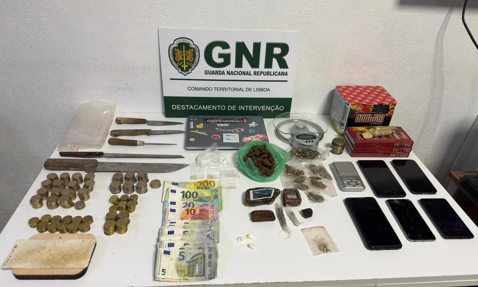 Cascais – Detido por tráfico com mais de 700 doses de estupefaciente