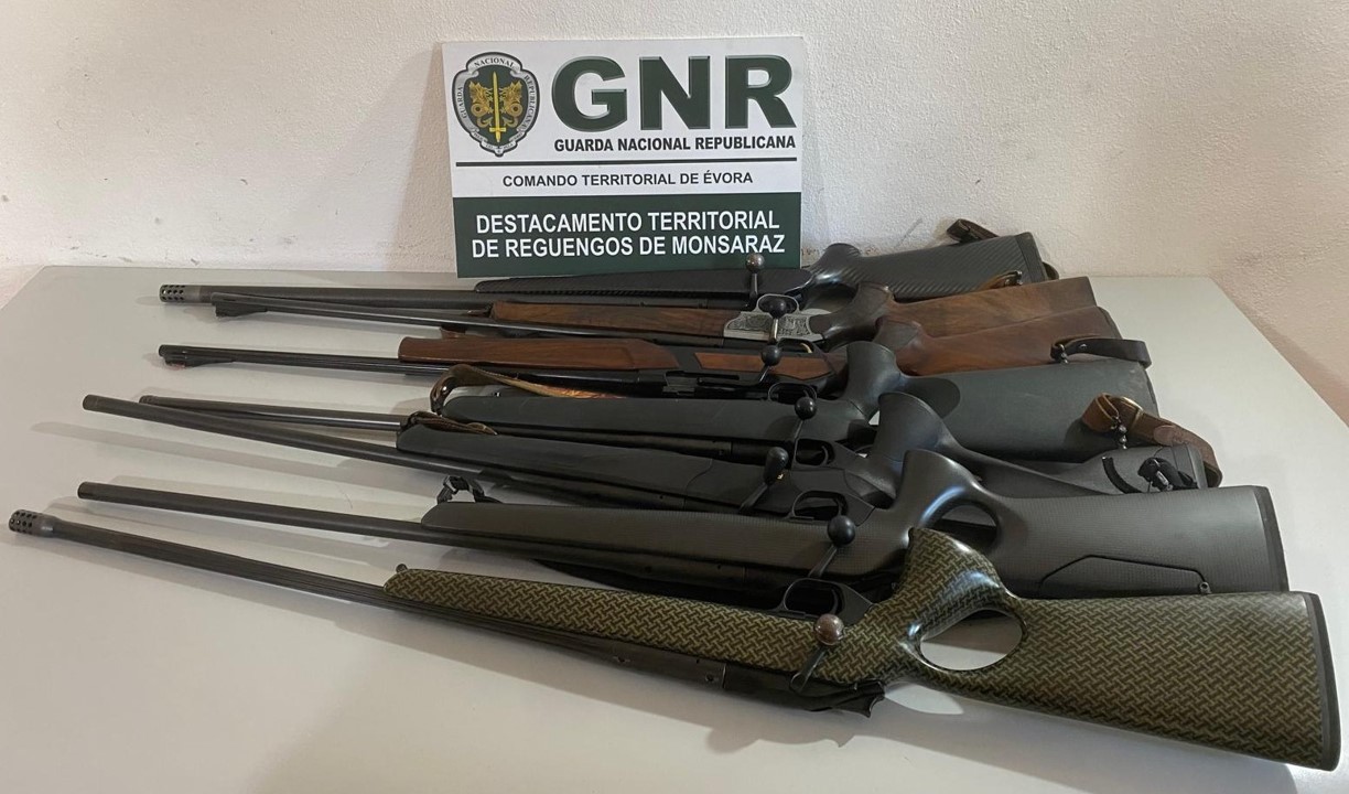 Vila Viçosa e Borba – Fiscalização resulta na apreensão de sete armas de caça