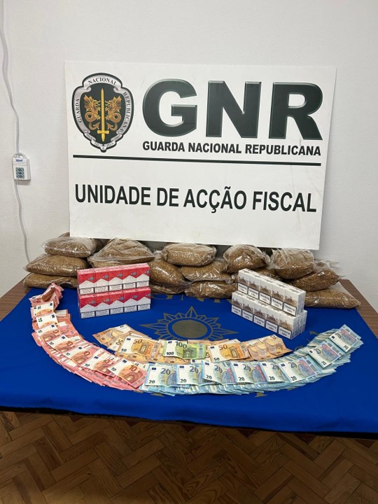 Operação “VK”  – Apreensão de tabaco e mais de 12 mil euros