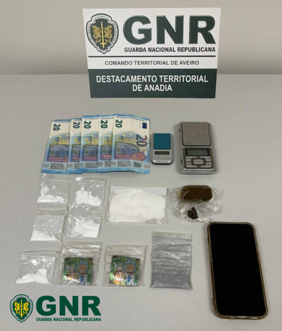 Oliveira do Bairro - Detenção por tráfico de estupefaciente