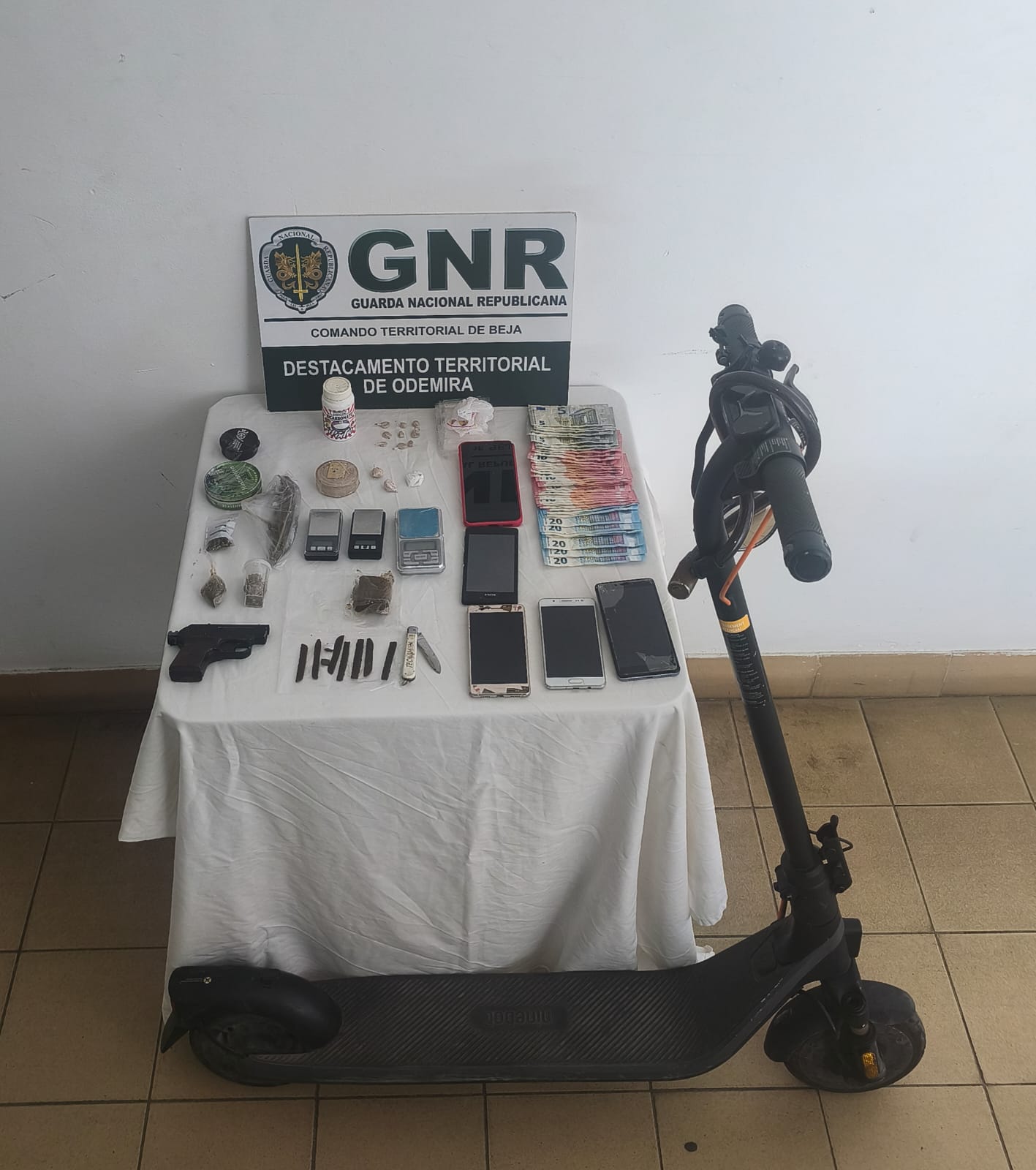 Vila Nova de Milfontes – Detenção pelo crime de tráfico de estupefacientes