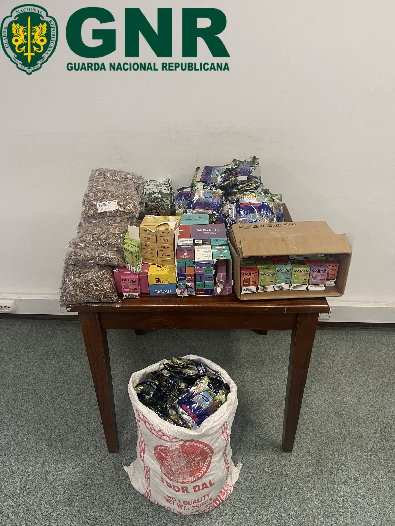 Lisboa – Operação “Mistura Oriental”: GNR detém suspeito no Aeroporto Humberto Delgado com tabaco de mascar e mais de 18 mil euros