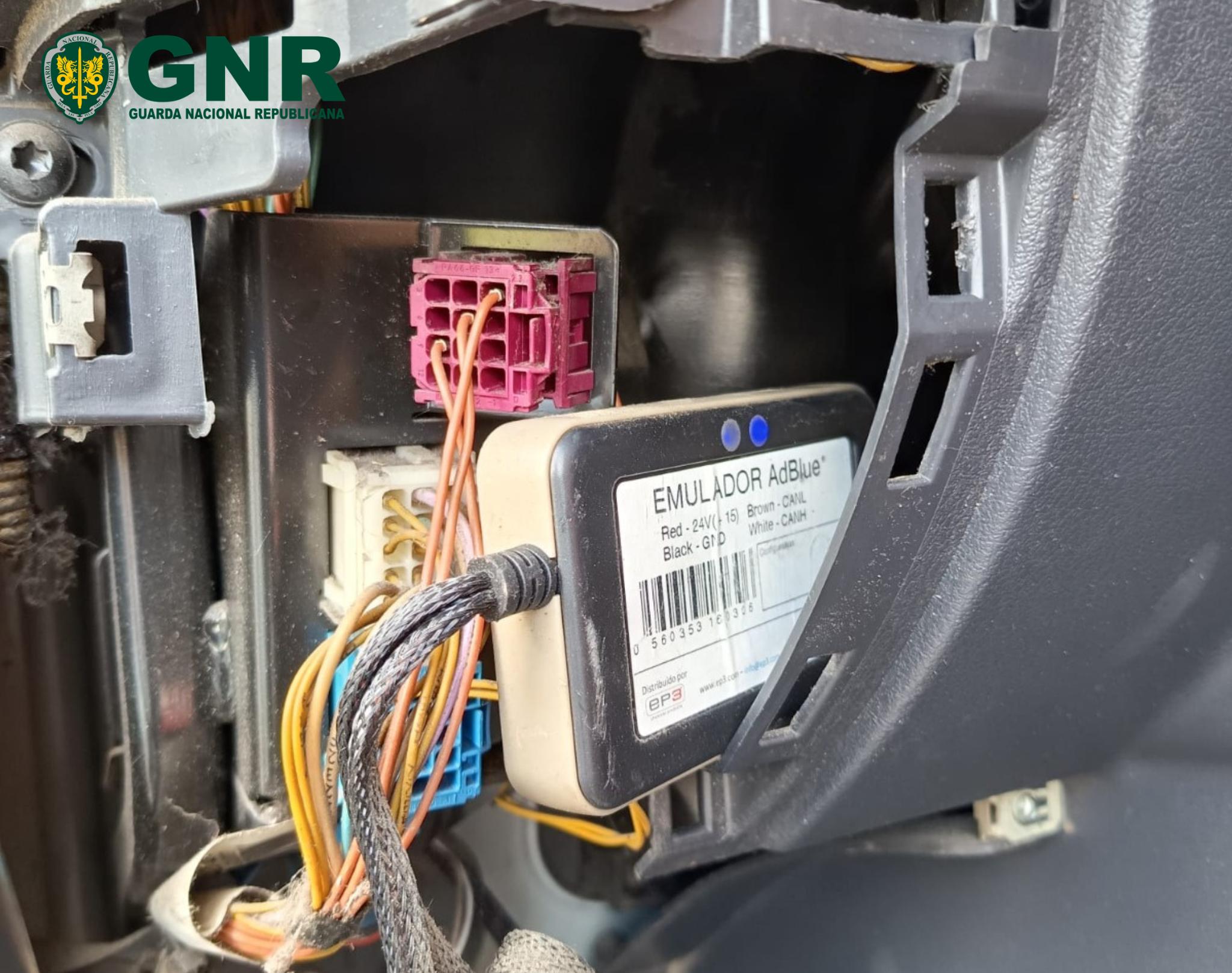 Estarreja  –  Utilização de dispositivo eletrónico manipulador (emulador de AdBlue)

