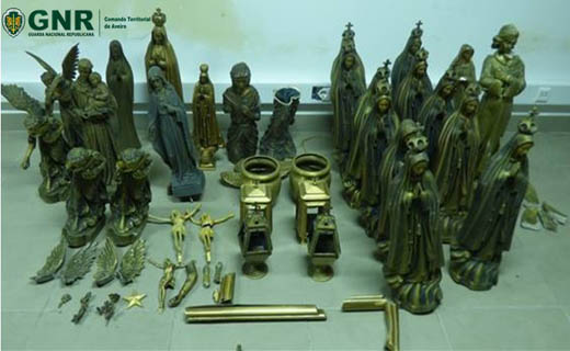 Foto de Vagos – Recuperação de 50 estátuas furtadas